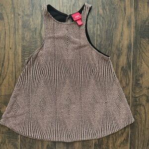 Daytrip  Medium Pink Metallic Shimmer Sleeveless Top